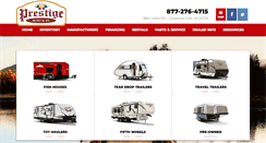 Desktop Screenshot of prestigervauto.com